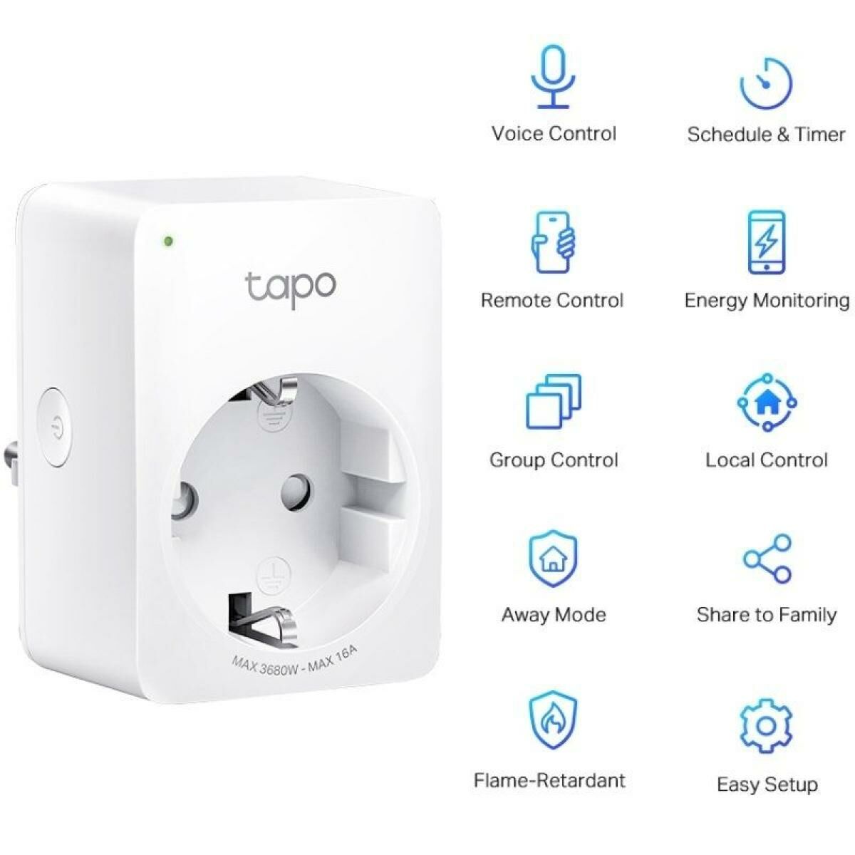 Smarte WLAN-Steckdose TP-Link Tapo